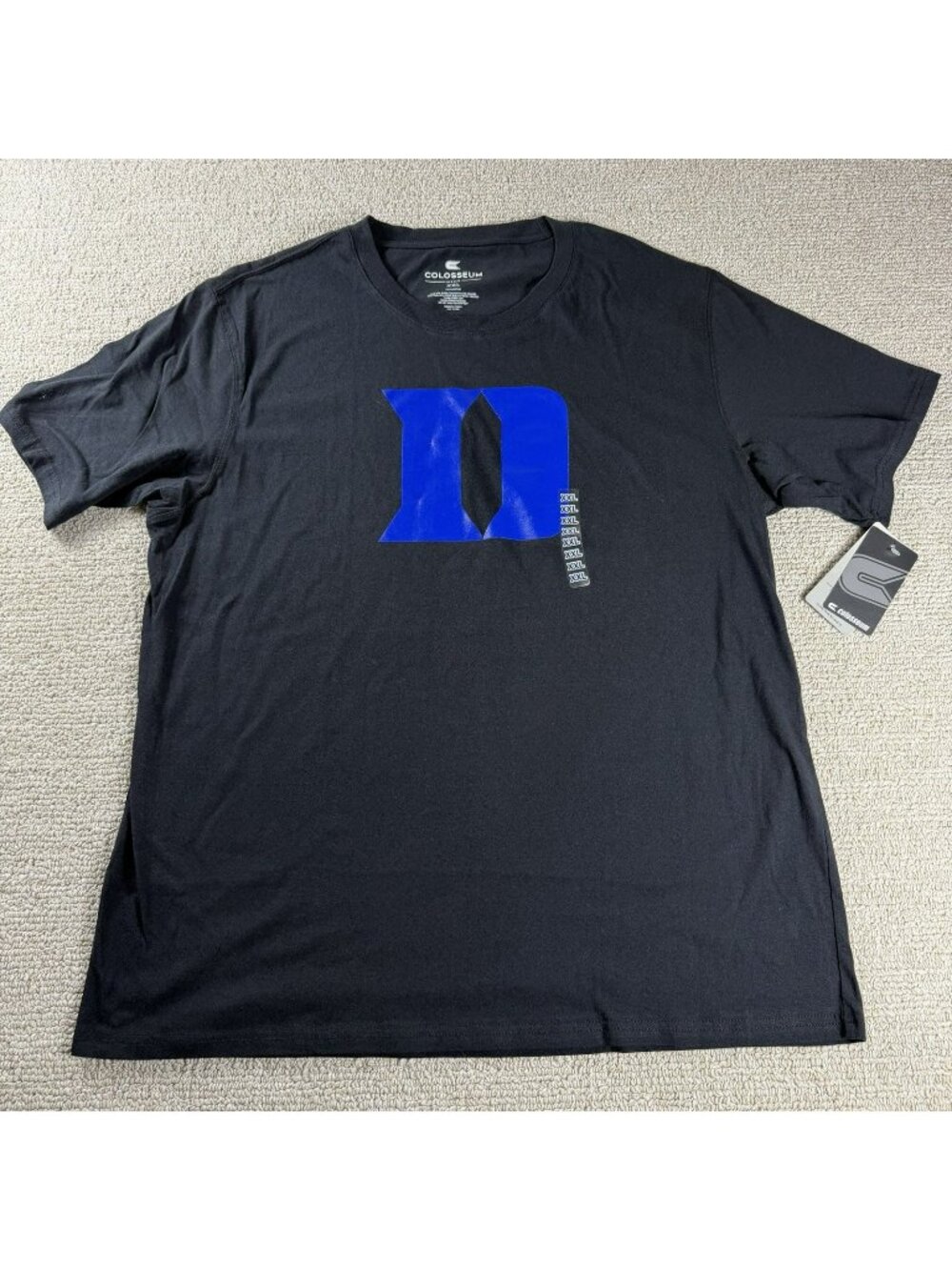 Colosseum Duke Blue Devils Short Sleeve T-Shirt Black Men’s Size XXL